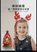 Christmas Scene Decoration Small Gifts Crafts Drifting Snow Crystal Ball Children's Toys Birthday Gift Decoration-Serilas