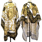 Barber Haircutting Capes Retro Pattern Lion Waterproof Hairdresser Gown Professional Antistatic Hairstyling Cloth Salon Supplies-Serilas