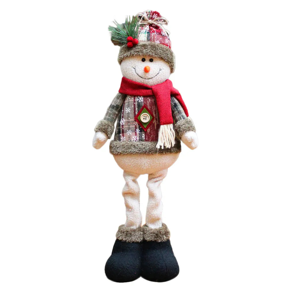 Christmas Decoration Doll Xmas Santa Elk Snowman 18" Soft Flannel Ornaments Home Festive Party Xmas Tree Exquisite Decor Gift-Serilas