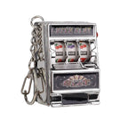 Retro Mini Fruit Machine Keychain Game Winning Best Friend Gift Toy Key Holder Coin Games Console Creative Slot Casino Model-Serilas
