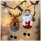 Christmas Cute Decorations Snowman Deer Christmas Tree Decorations Santa Claus Gifts Xmas Ornaments for New Year Party Supplies-Serilas