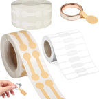 500pcs Paper Self Adhesive Ring Price Tags Stickers Blank Bracelet Price Labels Necklace Display Diy Jewelry Packaging Supplies-Serilas