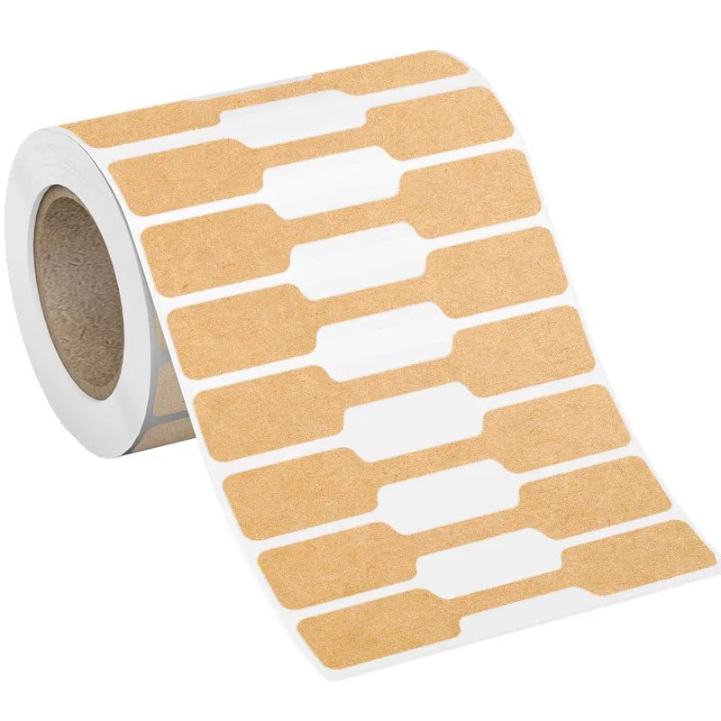500pcs Paper Self Adhesive Ring Price Tags Stickers Blank Bracelet Price Labels Necklace Display Diy Jewelry Packaging Supplies-Serilas