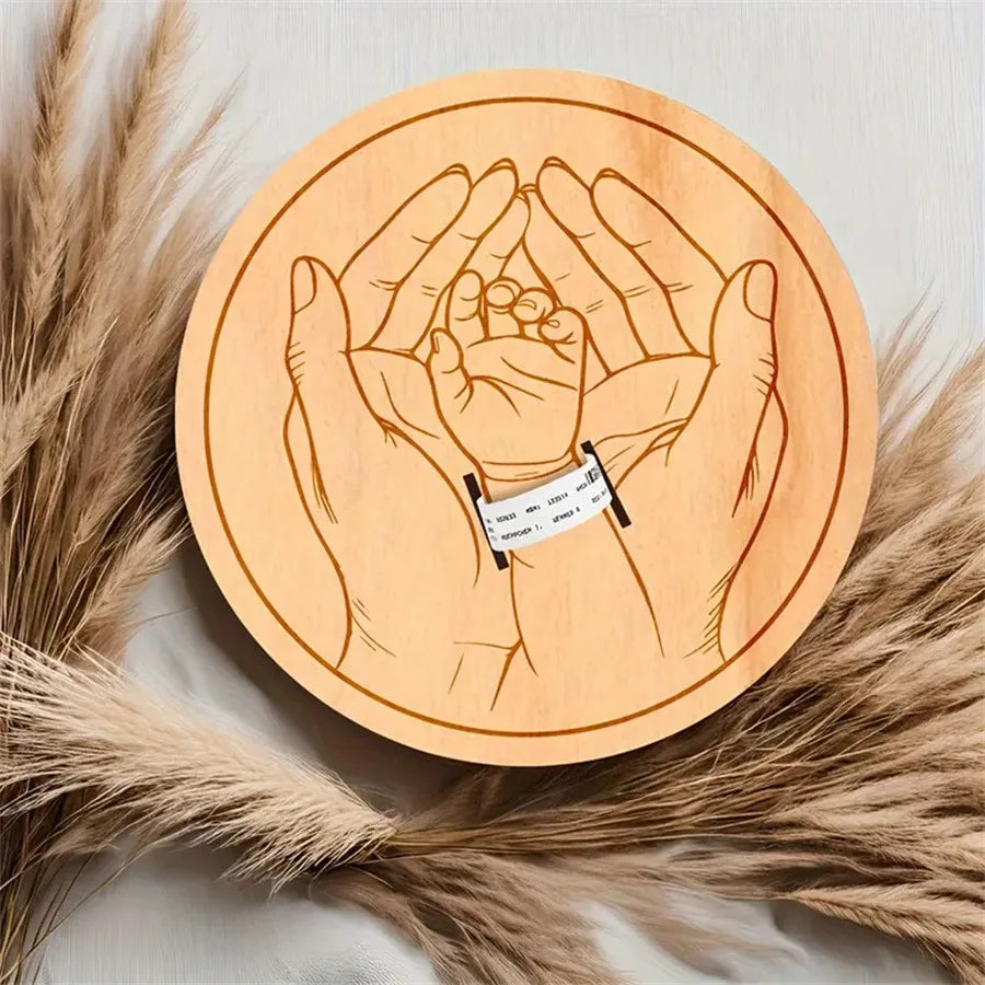 Newborn Engraved Keepsake Holder Photography Accessories  Personalized Name Baby Gift Memorial Day Gift ?-Serilas