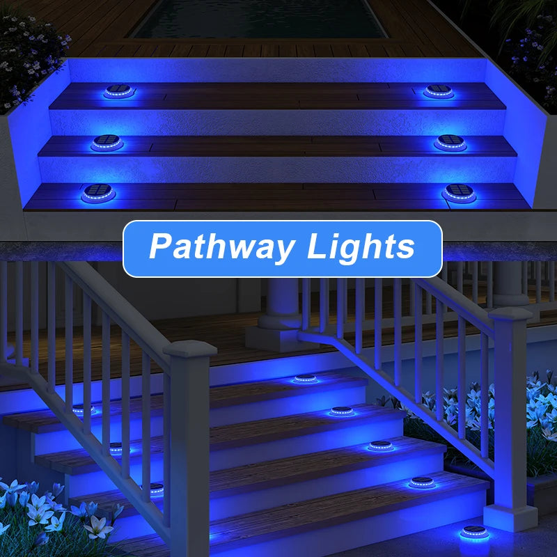 6 Packs Solar Driveway Lights Solar Dock Lights 