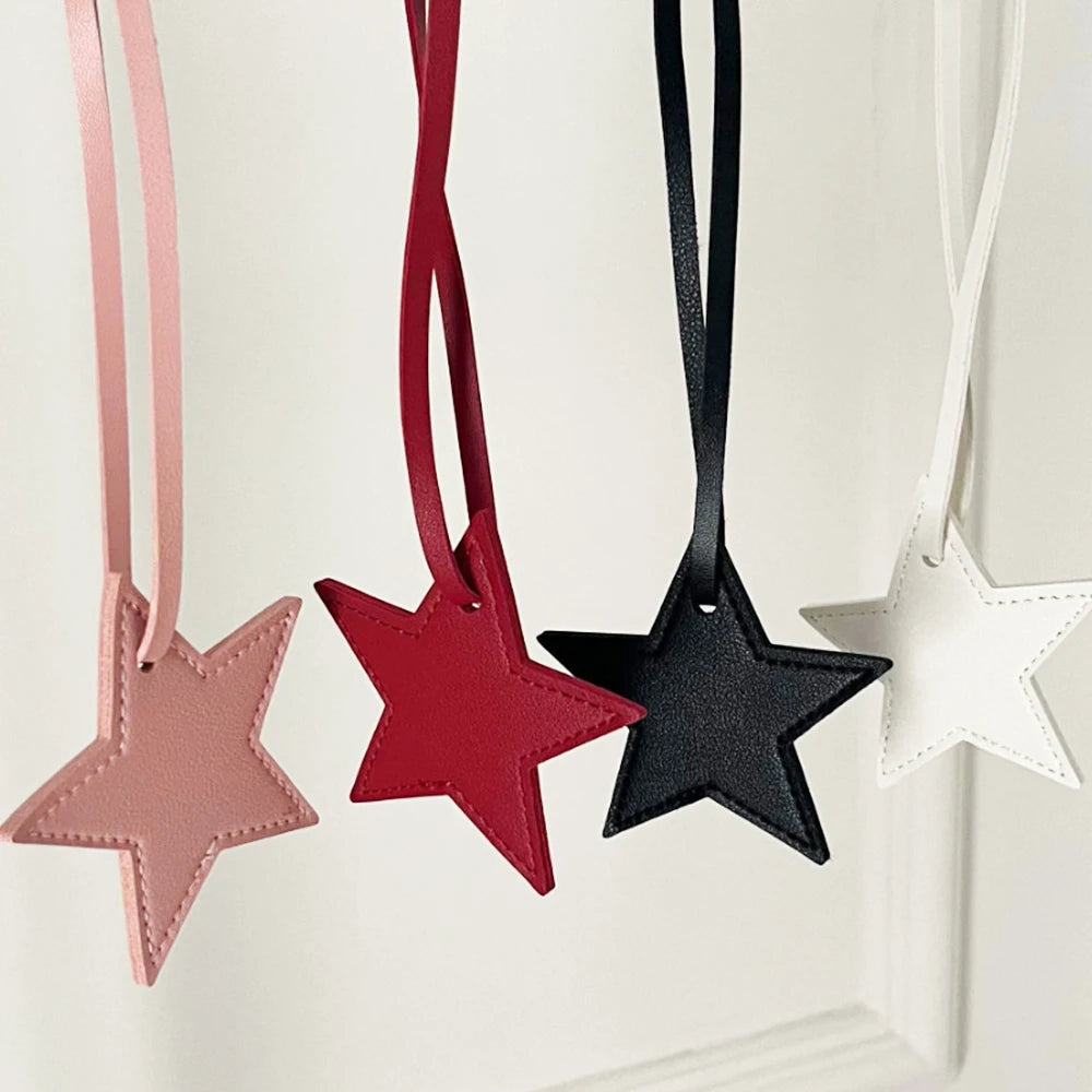 Personalized Letter Lucky Star Pendants For Bags Popular DIY Gift Custom Name Women Bag Charm Accessories Fashion Car Ornament-Serilas