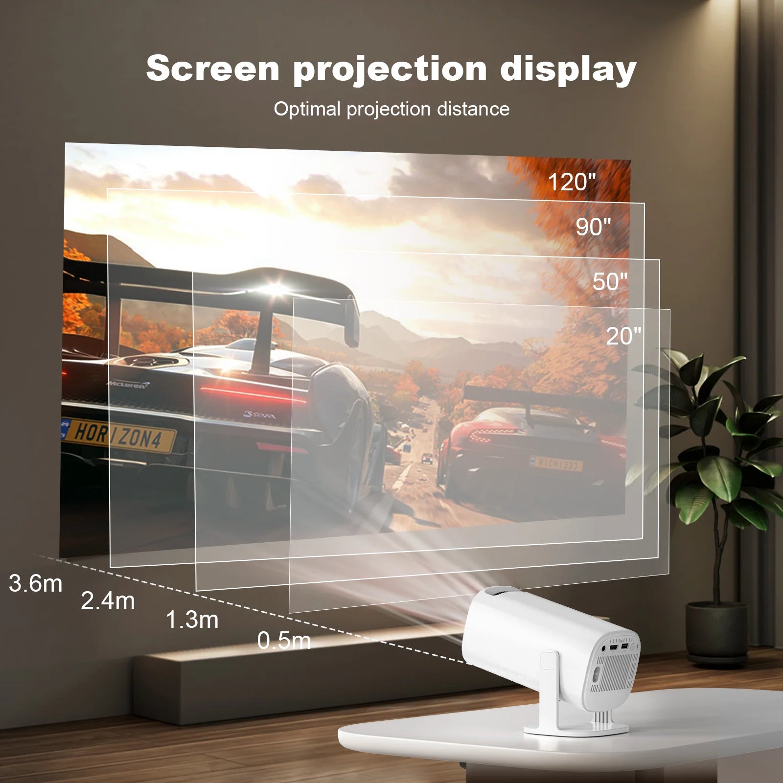 P30 Smart Mini Projector Android 11 WiFi6 Support 4K 1080P BT5.0 Projector 1280*720P Home Cinema Portable Projector-Serilas