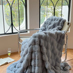 Luxury Faux Fur Rabbit Fur Thickened Blanket, Winter Soft Blanket Throw for Home Bed Sofa Cover 100X150cm 150X200cm 200X230cm-Serilas