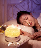 Starry Projector Night Light Rotating Sky Moon Lamp Galaxy Lamp Home Bedroom Decoration Starlight Christmas Lights for Kids Gift-Serilas