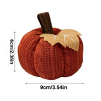 9cm Small Pumpkins Home Decor Knit Knitted Pumpkin Reusable Seasonal Charm Cozy Warm Decorative Ornaments Crochet Pumpkins-Serilas