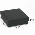 1PCS Black Square Jewelry Display Gifts Box Organizer Engagement for Ring Earring Brooch Necklace Bracelet Packaging Boxes-Serilas