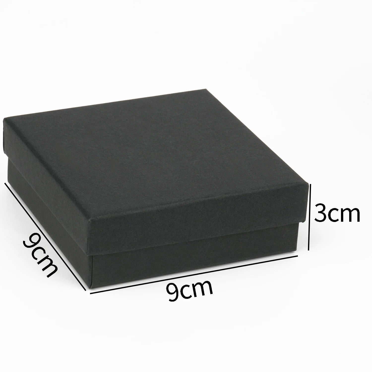 1PCS Black Square Jewelry Display Gifts Box Organizer Engagement for Ring Earring Brooch Necklace Bracelet Packaging Boxes-Serilas