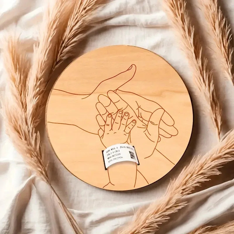 Newborn Engraved Keepsake Holder Photography Accessories  Personalized Name Baby Gift Memorial Day Gift ?-Serilas