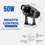 Custom Gobo Projector Light Custom Logo Lights Outdoor LED Rotating Customize Logo Spotlight for Commercial Shop Entrance Floor-Serilas