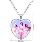 Gabby Dollhouse Heart Necklace Colorful Beaded Bracelet Cute Cartoon Anime Cosplay Jewelry Accessories Kids Girls Birthday Gift-Serilas