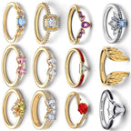 2025 HOT Princess 925 Silver Bow Rose Flower Love Eternal Crown Ring Suitable for Women's Birthday Wedding Gifts-Serilas