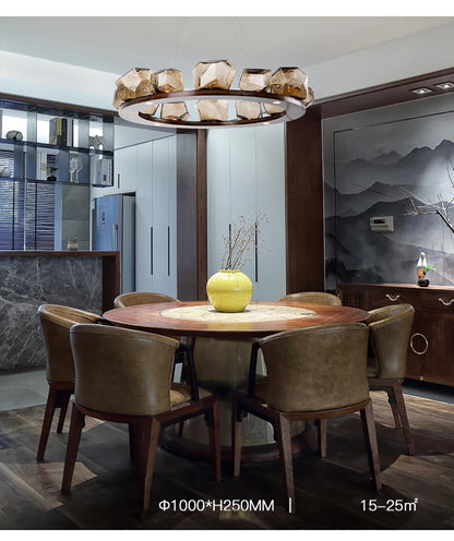 RockLume™ Modern Glass Pendant Chandelier