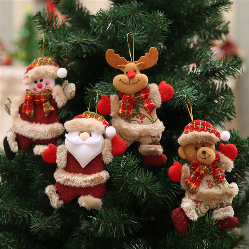 Dancing Santa Merry Christmas Ornaments xmas Tree Hanging Toys Christmas Tree Decoration Home Decor Present Xmas Children'S Gift-Serilas